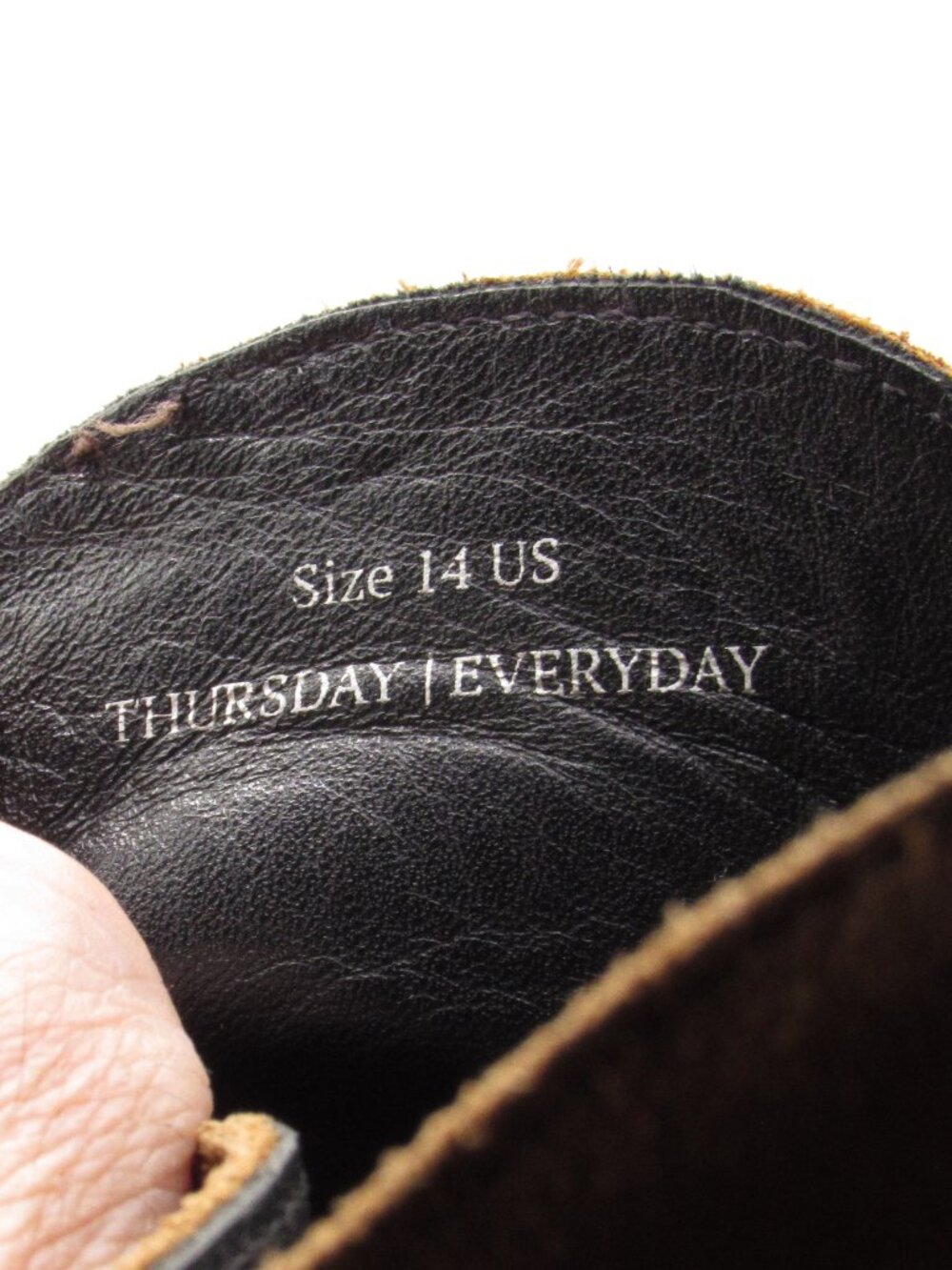 Thursday Tan Suede Everyday Chukkas Ankle Boots Size 14 Good Condition - Picture 12 of 12